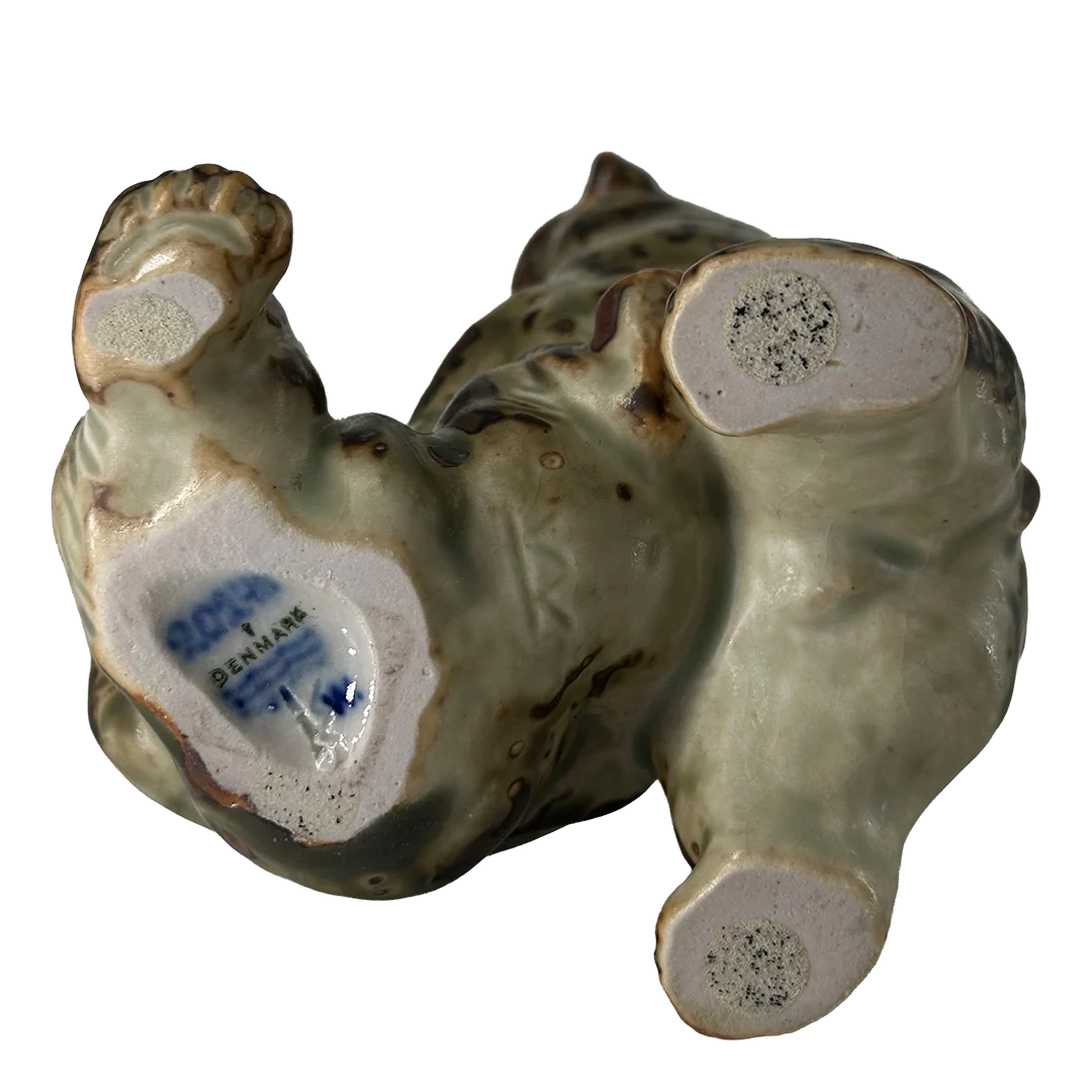 1958 Knud Kyhn : Playful Bears, sung glazed ceramic, Denmark