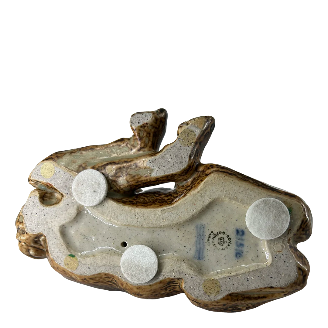 1965 Knud Kyhn : Resting Foal, sung glazed ceramic, Denmark
