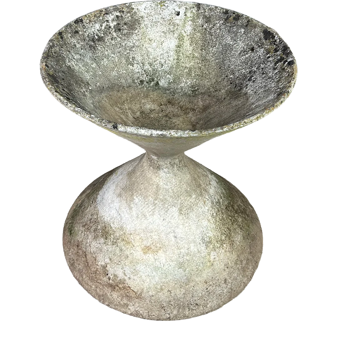 1960s Willy Guhl : Pair 19" diablo garden planters, Switzerland
