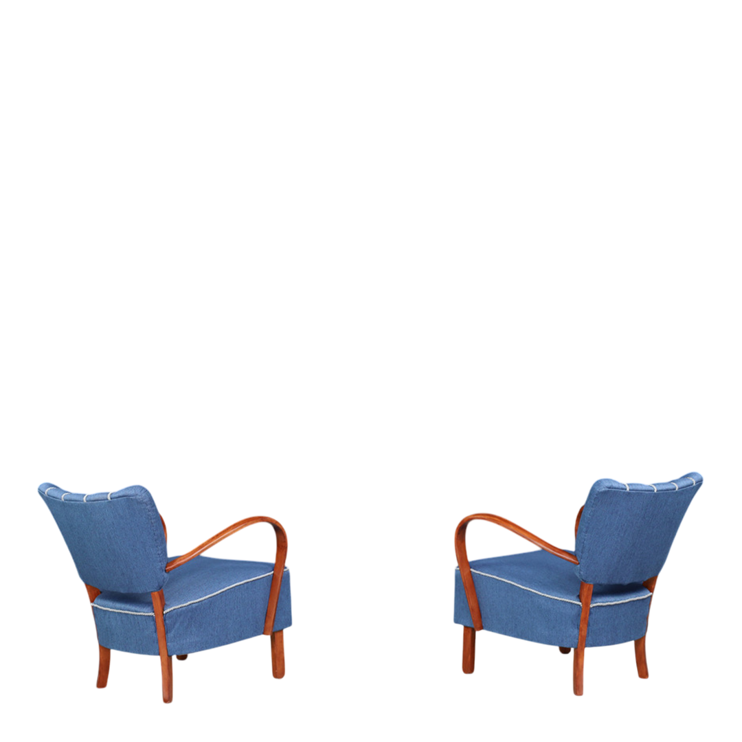 1930s Jindrich Halabala : restored H-237 armchair, UP Závody Czech