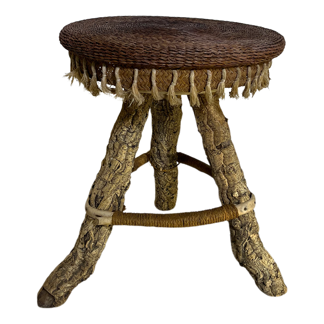 1950s Spanish : rope, branch & raffia side table – FINCH hudson