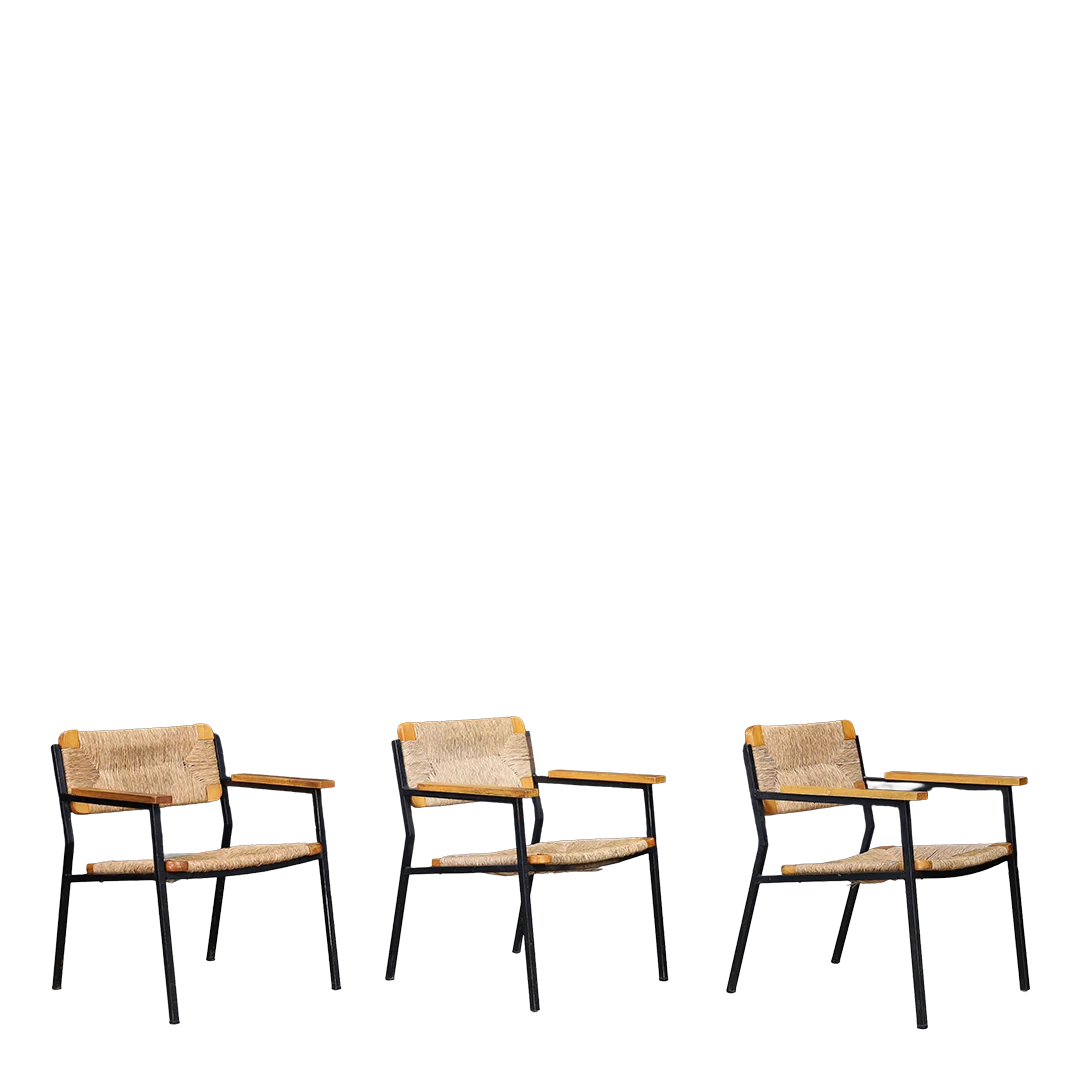 1960s Dutch : restored Gijs van der Sluis Model 36 armchair