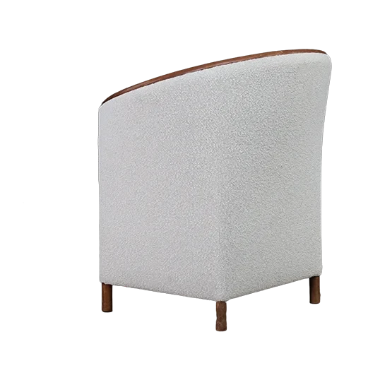 1970 Czech : Antti Nurmesniemi style tub chair in boucle, TON