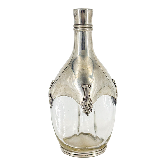 1960s French : Les Étaïns du Manoir pewter mounted carafe