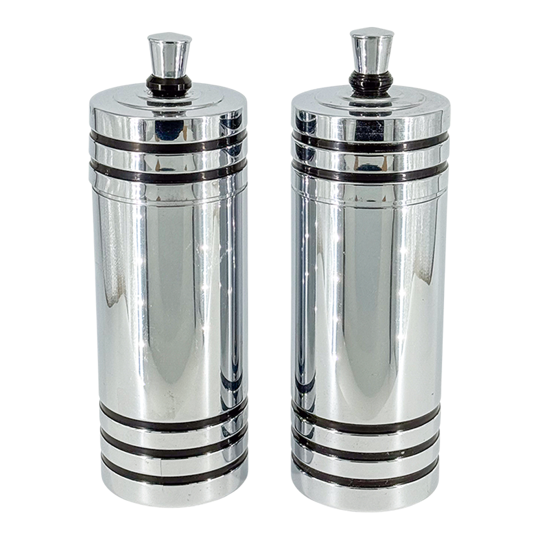 1940s American : Art Deco Chase U.S.A chrome cocktail shaker