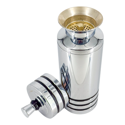 1940s American : Art Deco Chase U.S.A chrome cocktail shaker