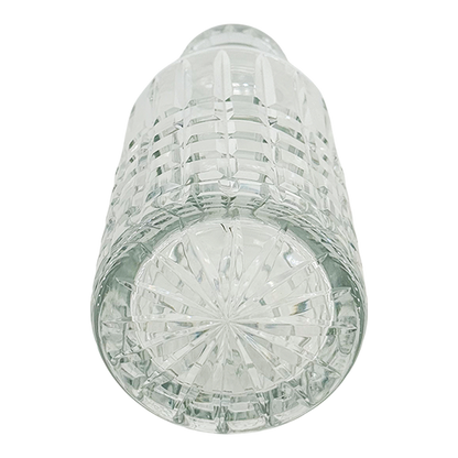 1970s European : geometric cut glass whiskey decanter