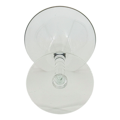 Late 20thc American : set six silver banded cocktail coupe or martini