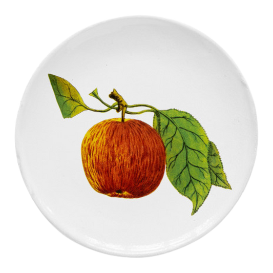 John Derian : Medium Red Apple Plate for Astier de Villatte