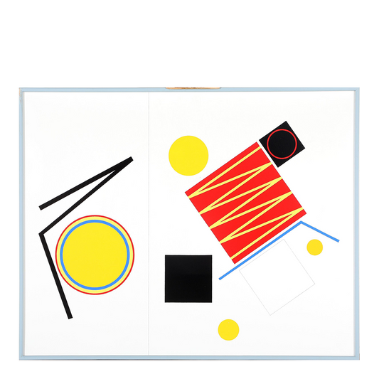 1983 Mogens Lohmann : large 36" o/c "Komposition A.X"