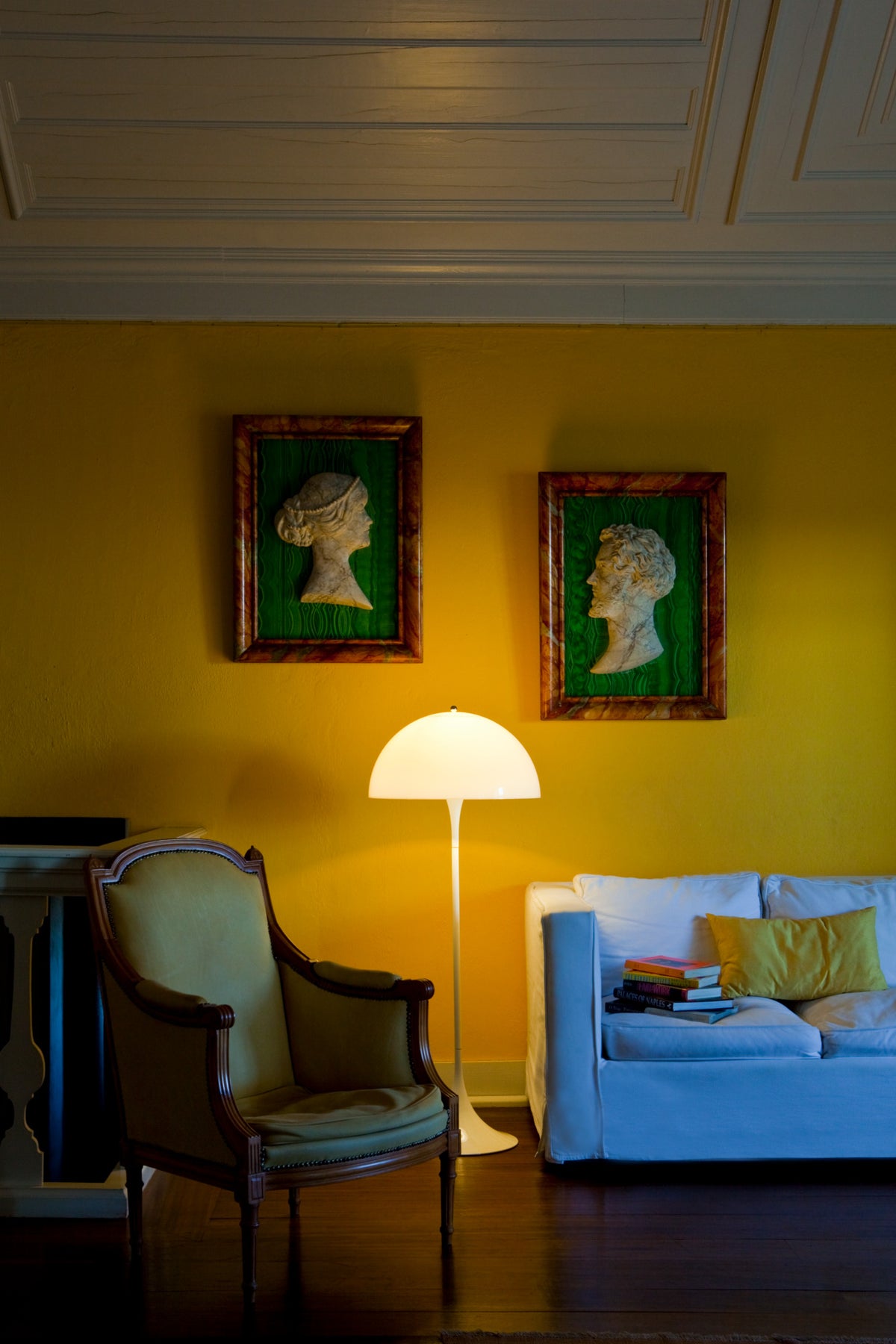Verner Panton : Panthella Floor Lamp, 1970s design, Denmark
