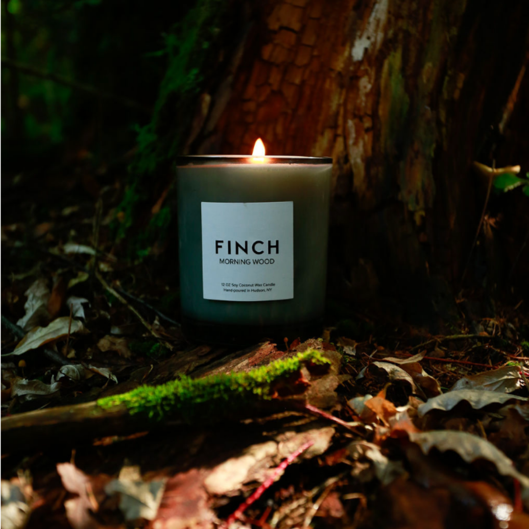 FINCH Original : Morning Wood Scented Candle, 12oz Soy
