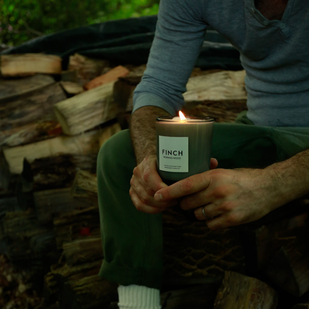 FINCH Original : Morning Wood Scented Candle, 12oz Soy