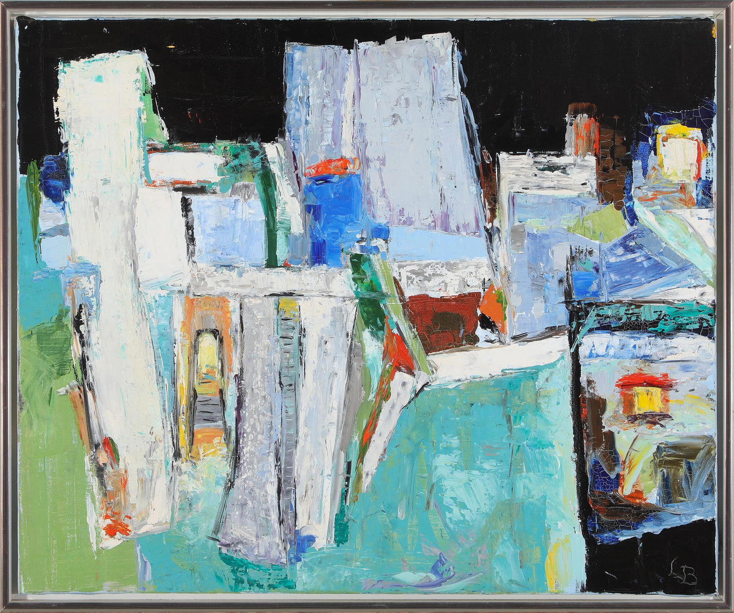 Lise Blaabjerg : 2001 dated “Nat i Callas” (Night in Callas), o/c