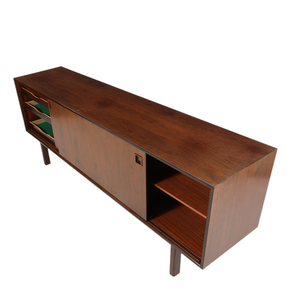 1965 Gunni Omann : 83" 2-door rosewood sideboard, Denmark