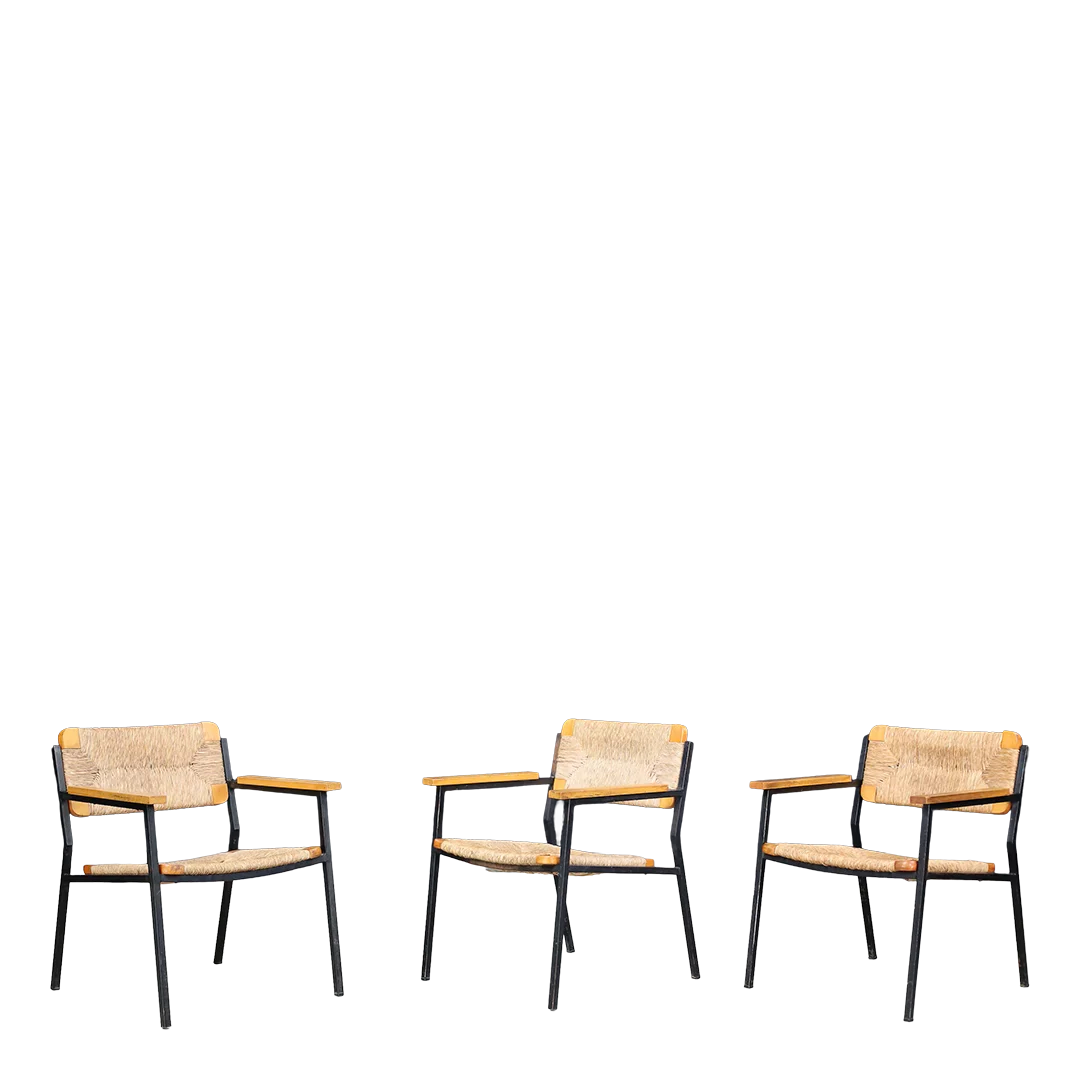 1960s Dutch : restored Gijs van der Sluis Model 36 armchair