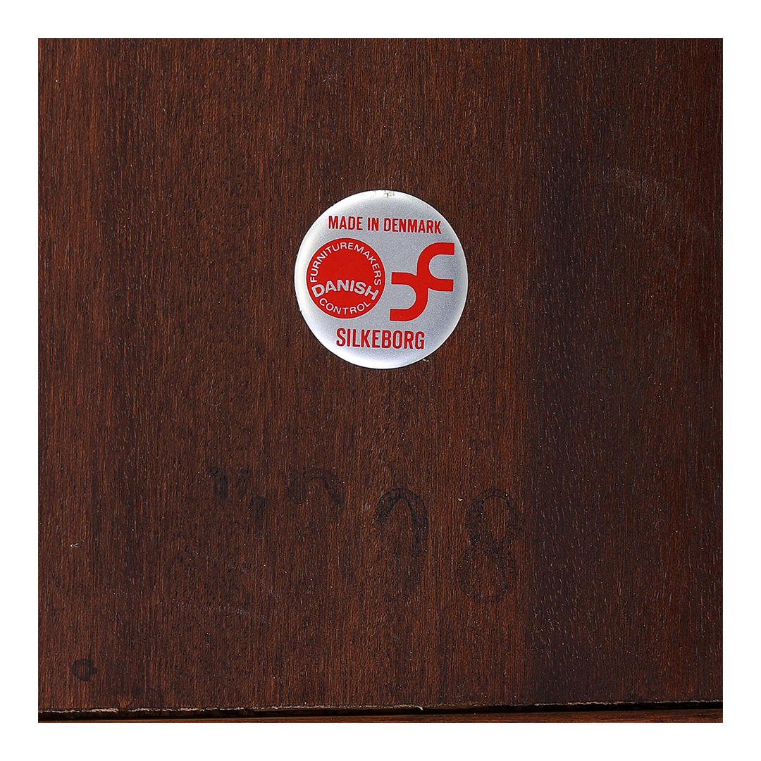 1960s Johannes Andersen : three-tier rosewood serving trolley, Silkborg