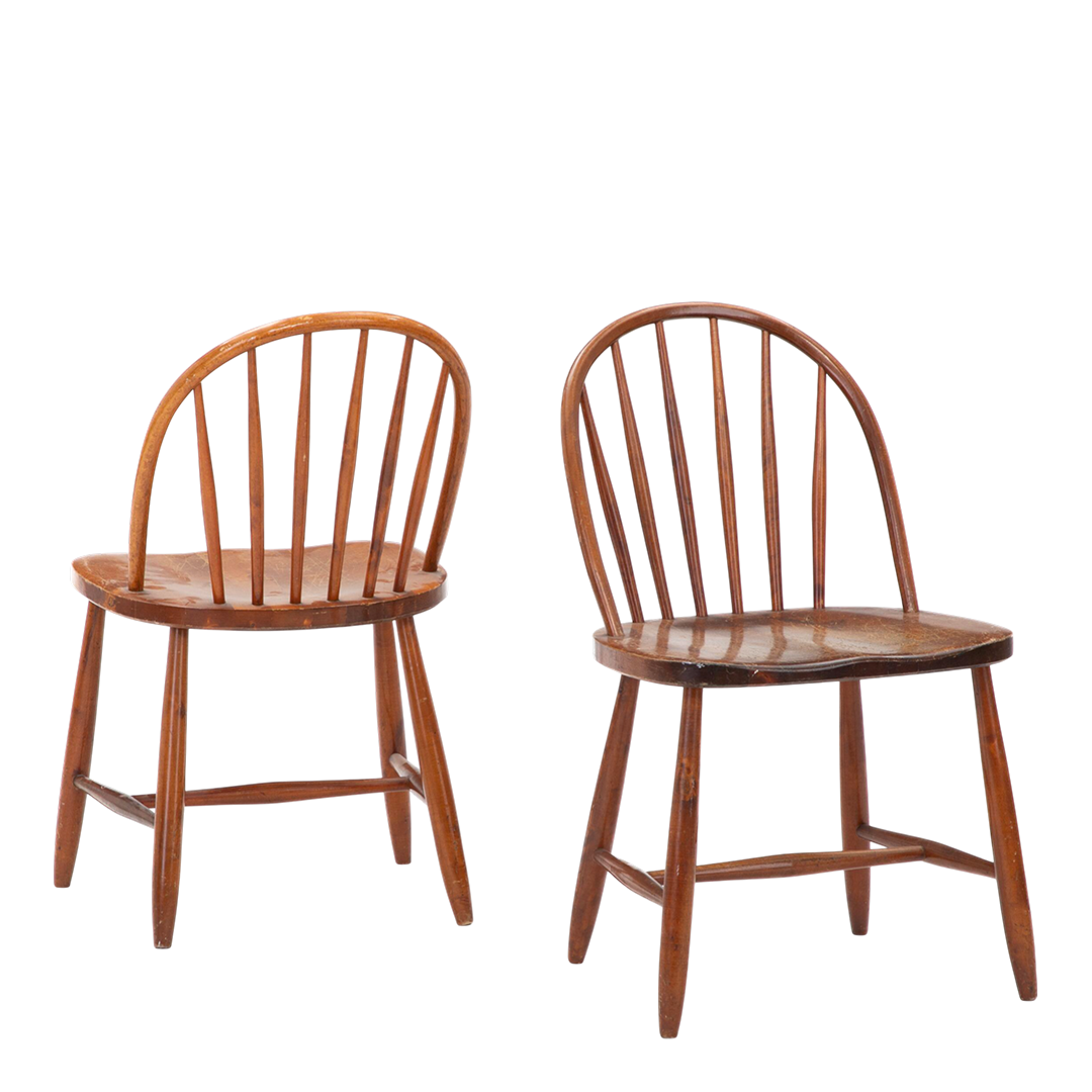 1940s Børge Mogensen : Set of six Model J3 "Windsor" dining chairs for FDB