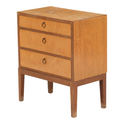 1950s Thorald Madsen : mahogany nightstand or small cabinet
