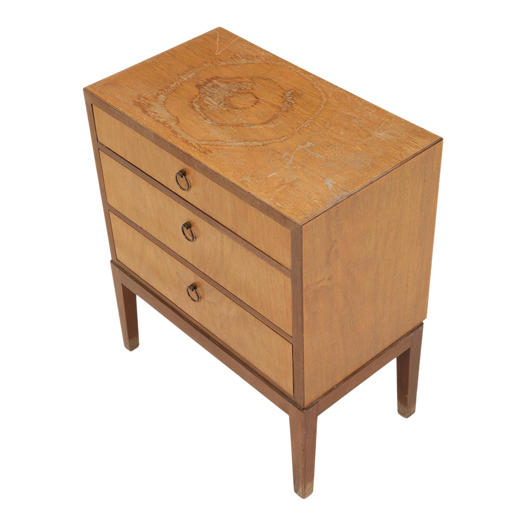 1950s Thorald Madsen : mahogany nightstand or small cabinet