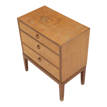 1950s Thorald Madsen : mahogany nightstand or small cabinet
