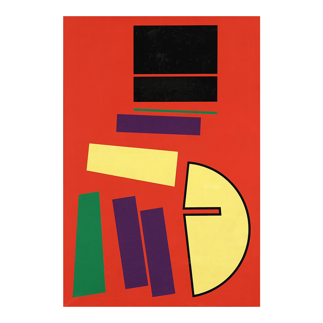 1958 Mogens Lohmann : abstract geometric in color, o/c