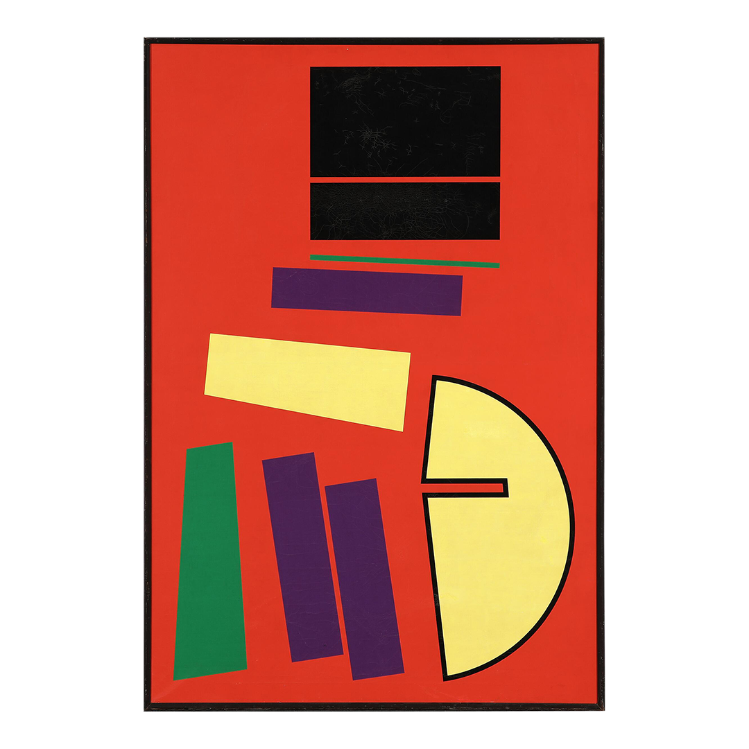 1958 Mogens Lohmann : abstract geometric in color, o/c