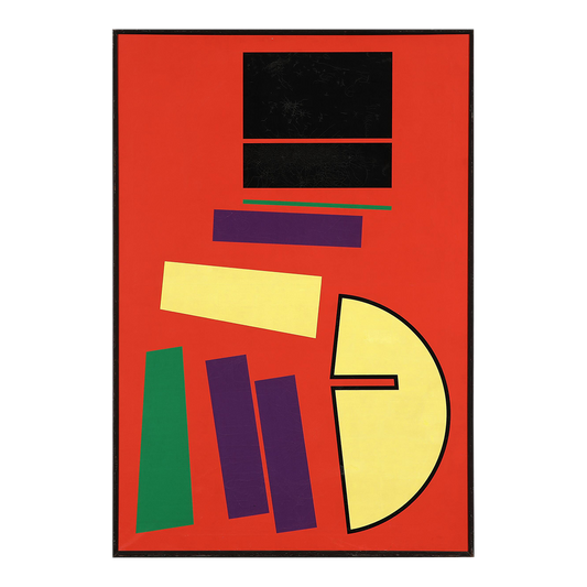 1958 Mogens Lohmann : abstract geometric in color, o/c