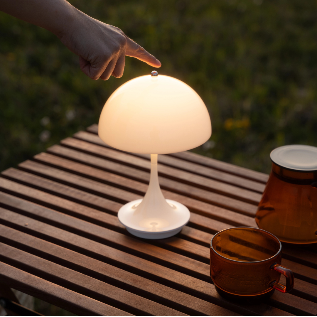 Verner Panton : Panthella 160 Portable Lamp, 1970s design, Denmark