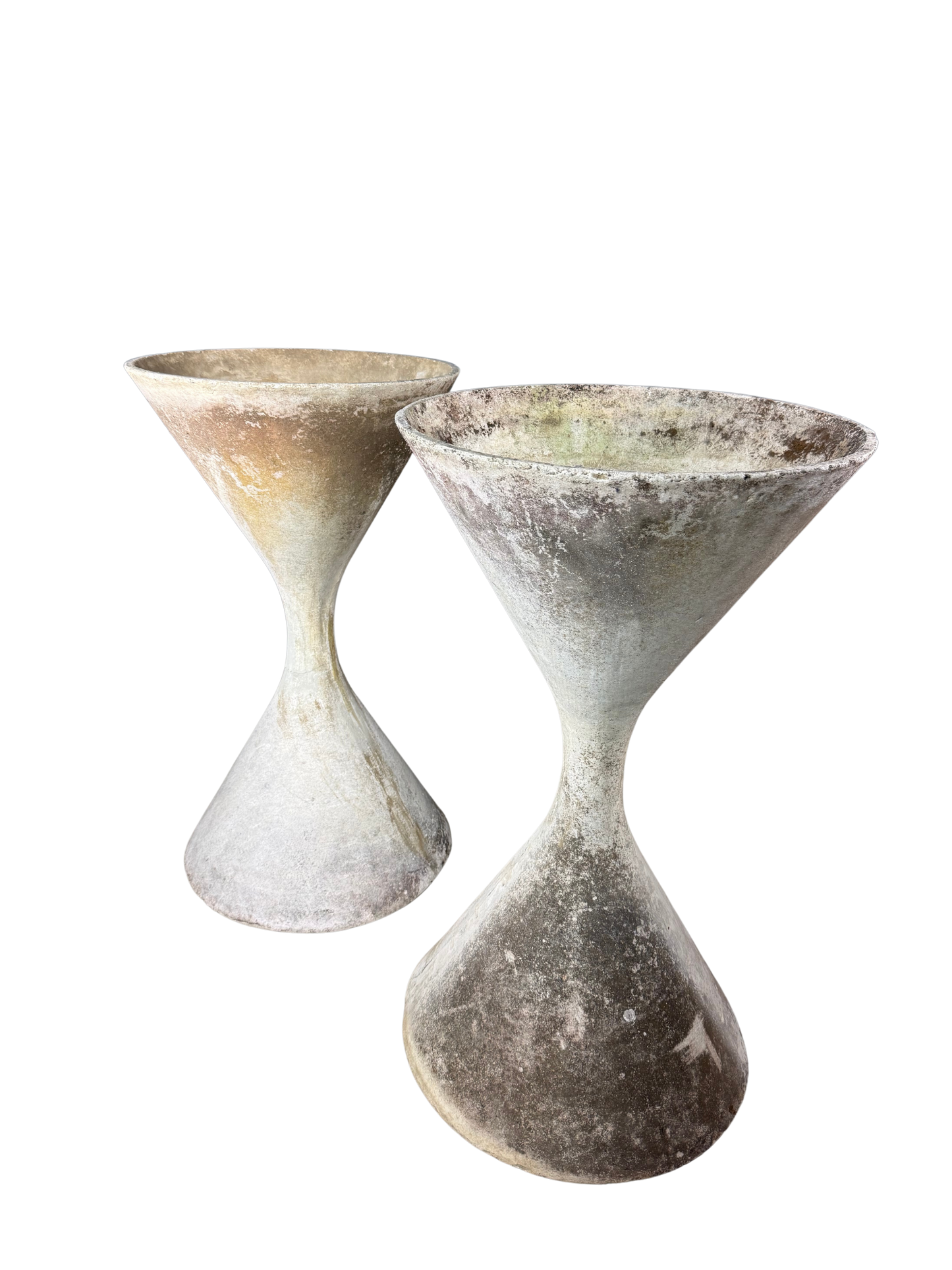 1960s Willy Guhl : Pair 37" diablo garden planter, Switzerland
