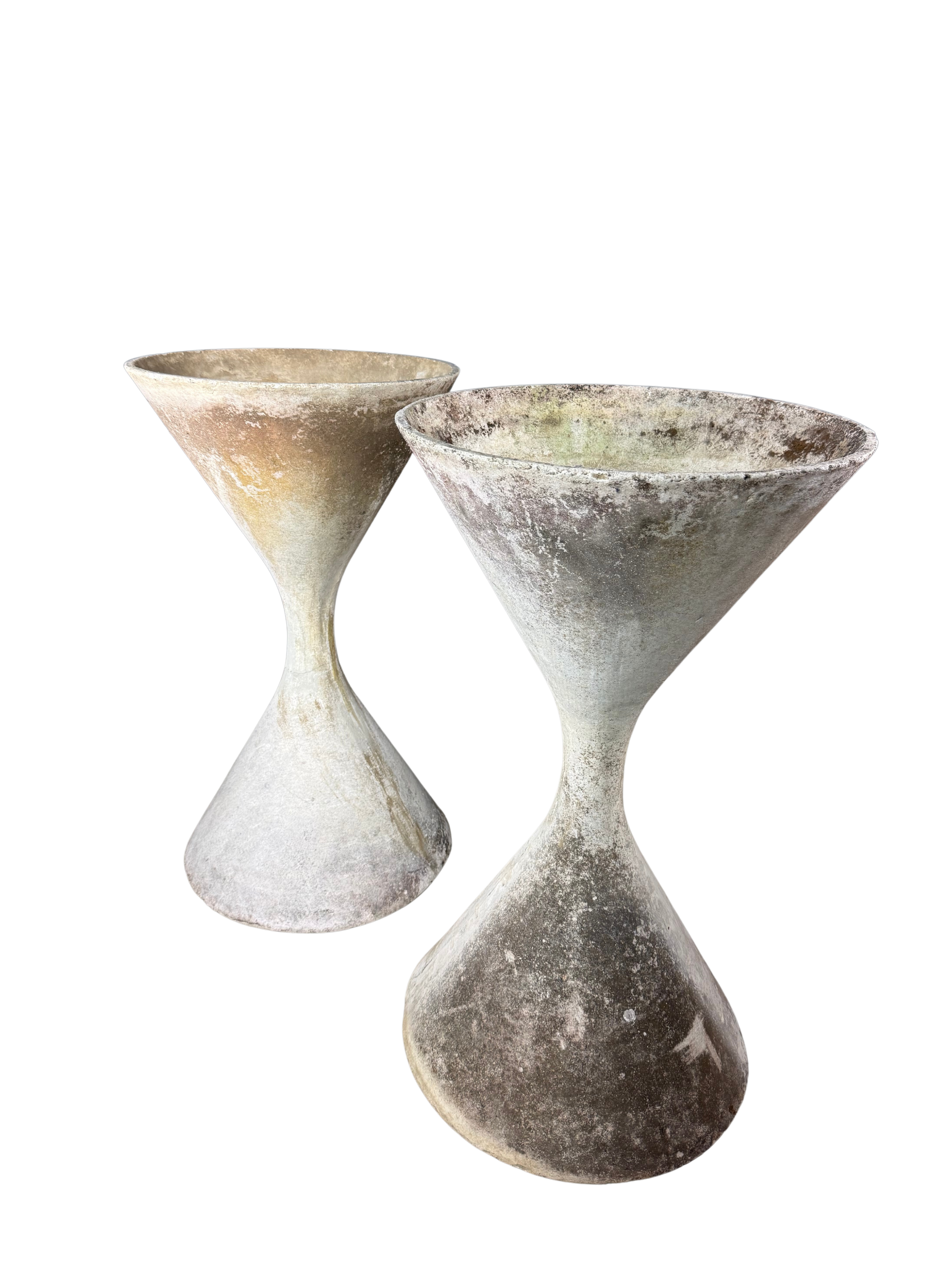 1960s Willy Guhl : Pair 37" diablo garden planter, Switzerland