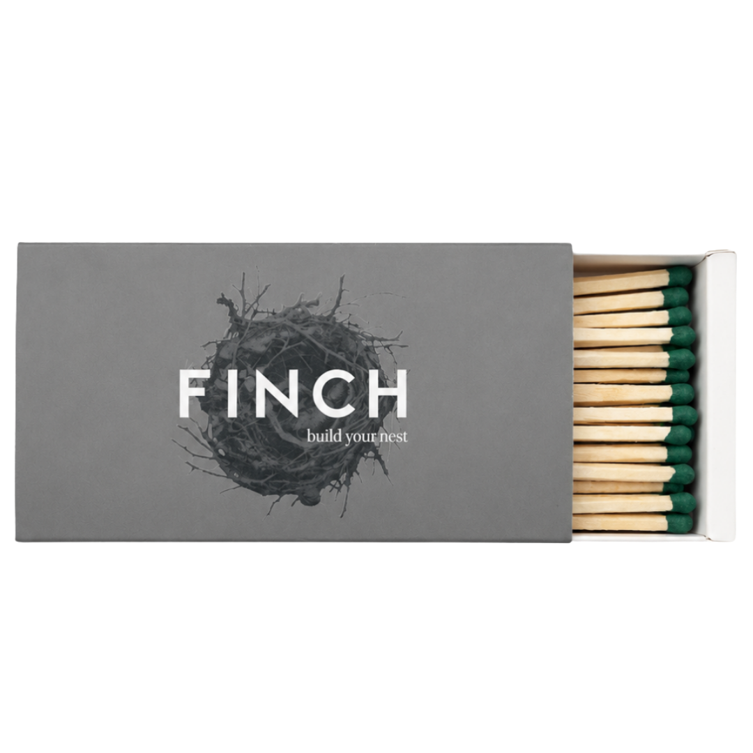 FINCH Original : Box set of 48 safety matches, green head