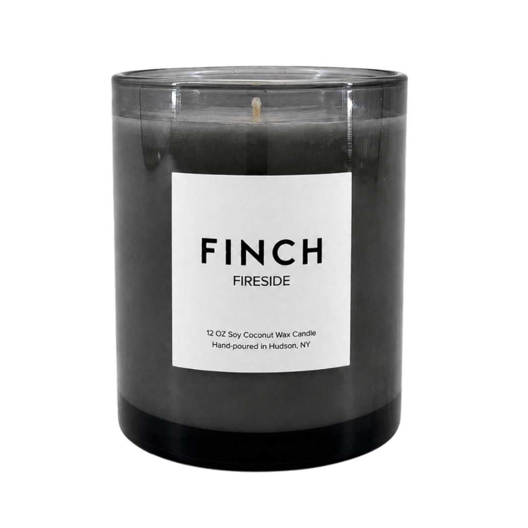FINCH Original : Fireside Scented Candle, 12oz Soy