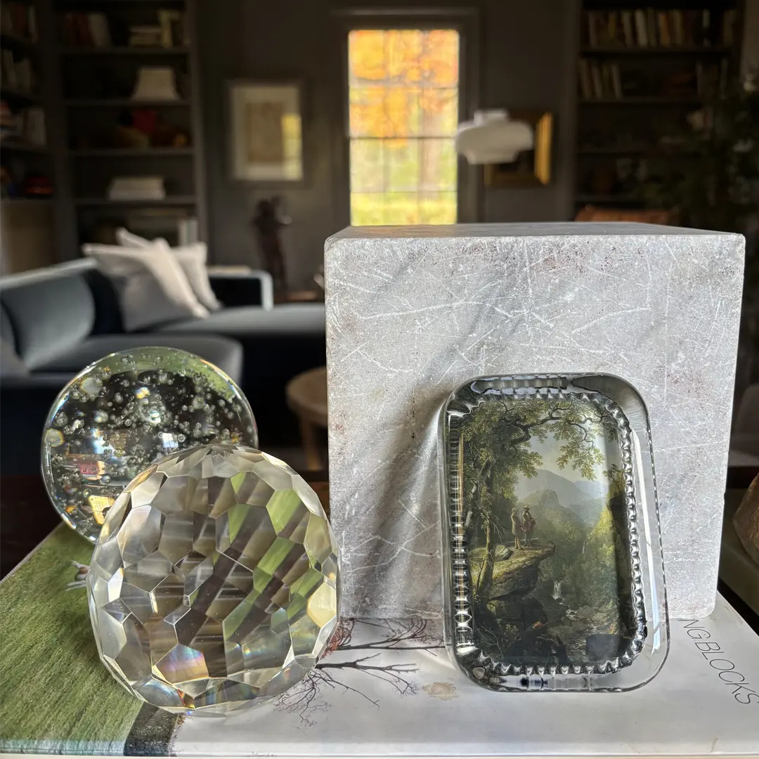 John Derian for FINCH : Asher Durand rectangle paperweight