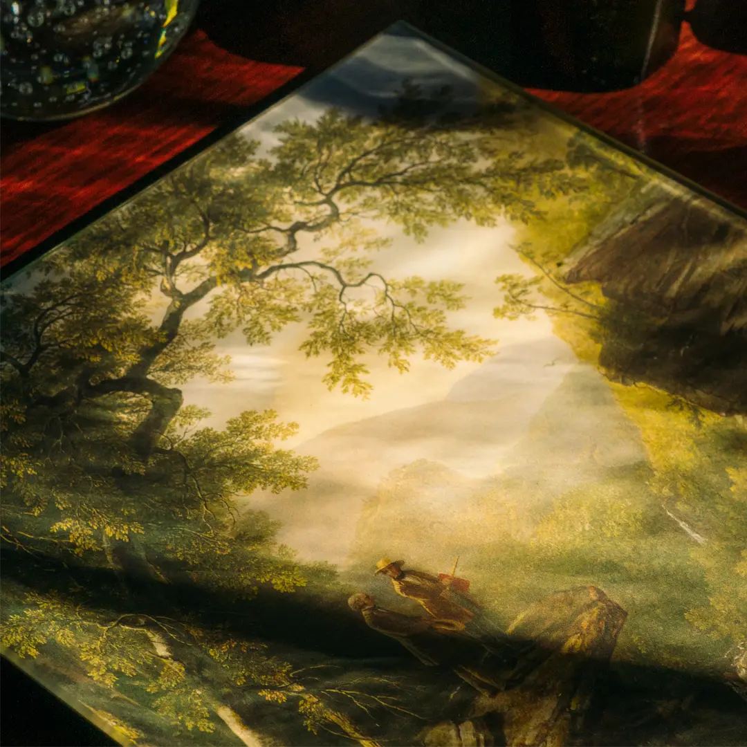 John Derian for FINCH : Asher Durand - 10" x 13" decoupage tray