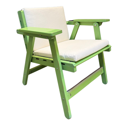 c1968 Carlo Hauner : California painted wood garden chair, Italy