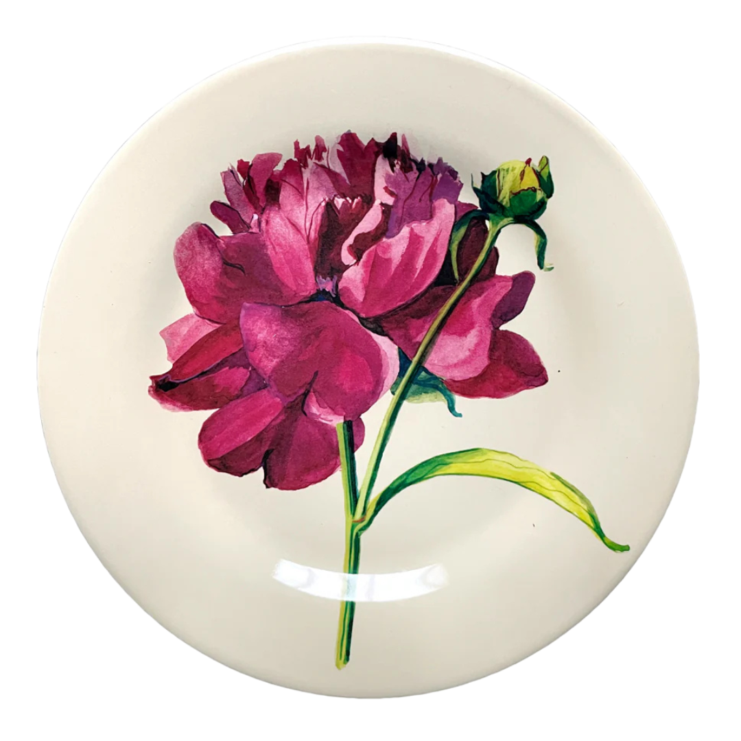John Derian : Melamine Peony Plate