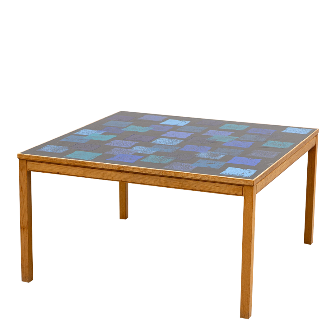 1965 David Rosén : "Triva" coffee table w/Algot Törneman top