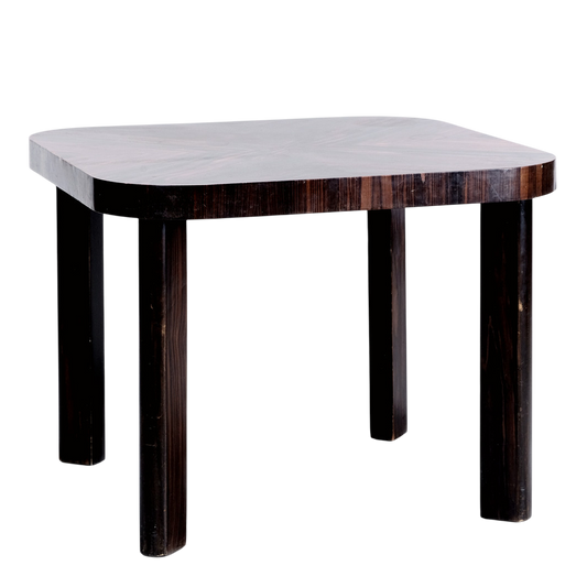 1920s Bruno Paul : transitional Art Deco game table in Macassar ebony