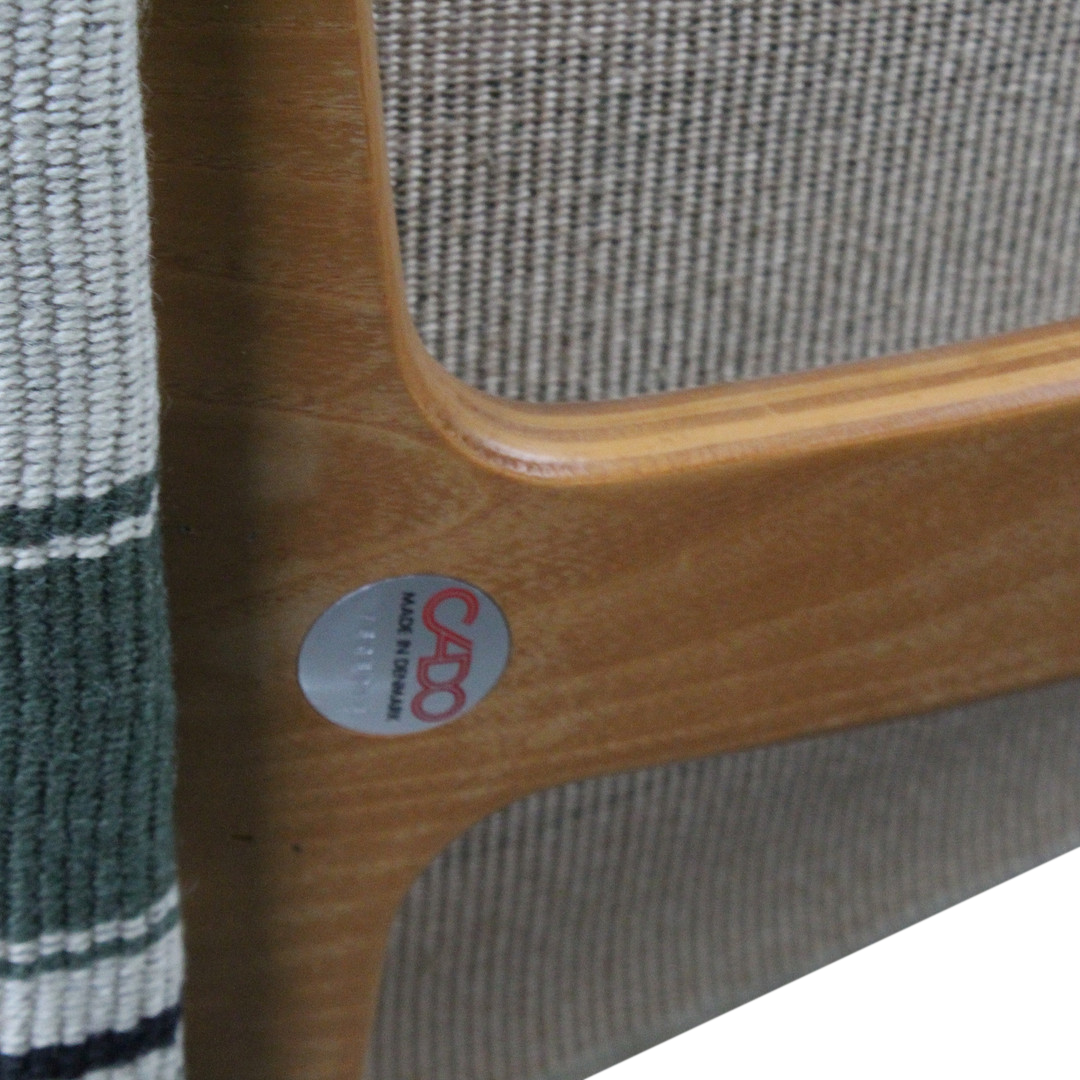 1970s Ditte & Adrian Heath : Cantilevered oak & canvas dining set, CADO