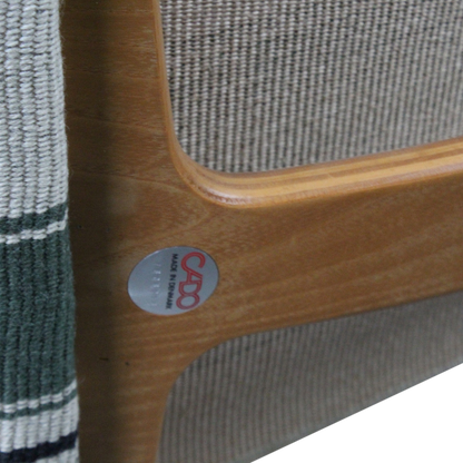 1970s Ditte & Adrian Heath : Cantilevered oak & canvas dining set, CADO