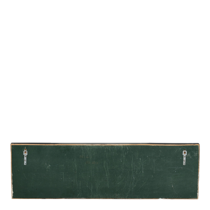 1960s Danish : geometric glazed wood mounted ceramic tile 40" wall relief