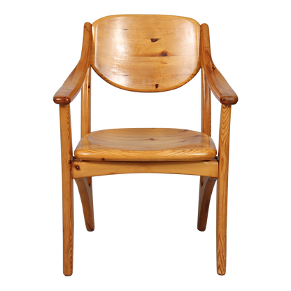 1970s Scandinavian : set four Rainer Daumiller style pinewood dining chairs