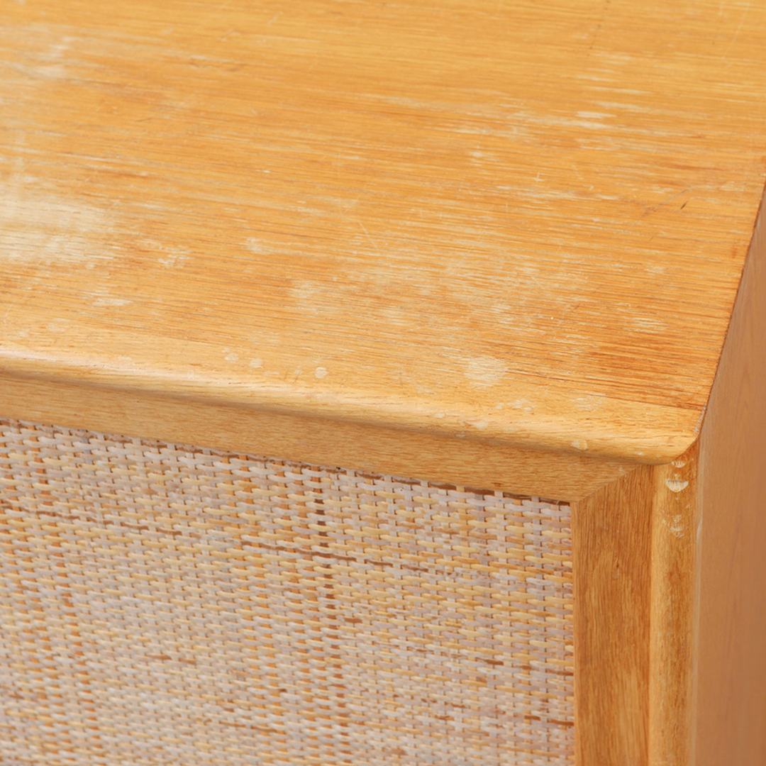 1960s Alf Svensson : oak and rattan 