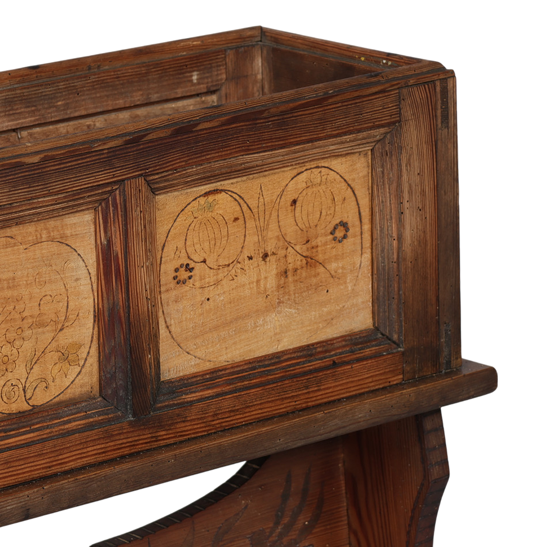 c1900 Danish : rural craftsman Art Nouveau flower stand