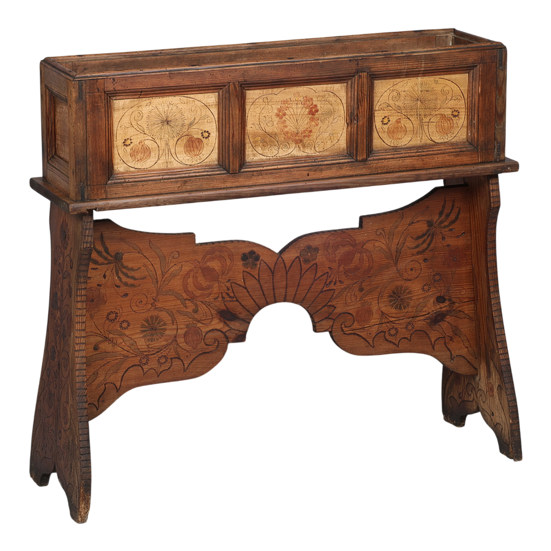 c1900 Danish : rural craftsman Art Nouveau flower stand