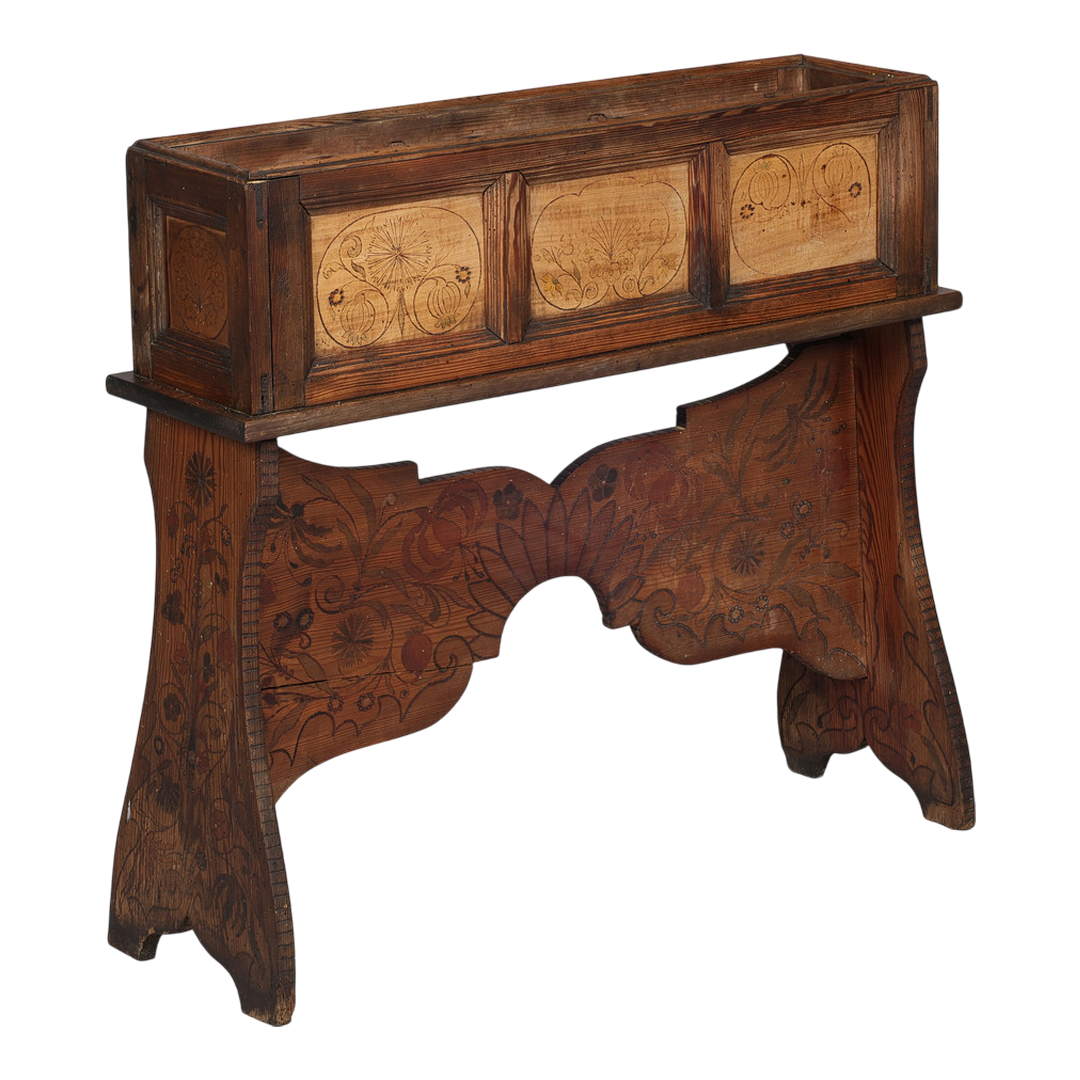 c1900 Danish : rural craftsman Art Nouveau flower stand