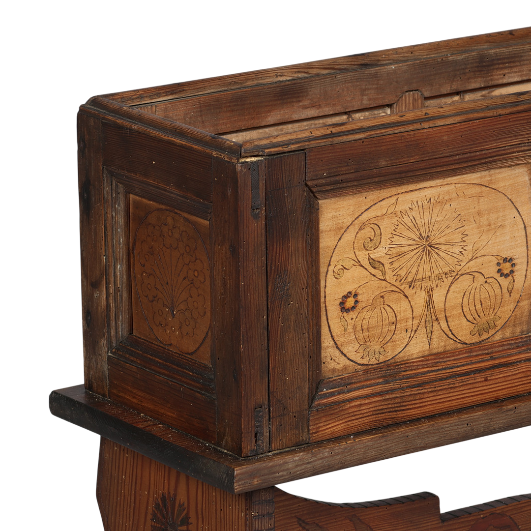 c1900 Danish : rural craftsman Art Nouveau flower stand