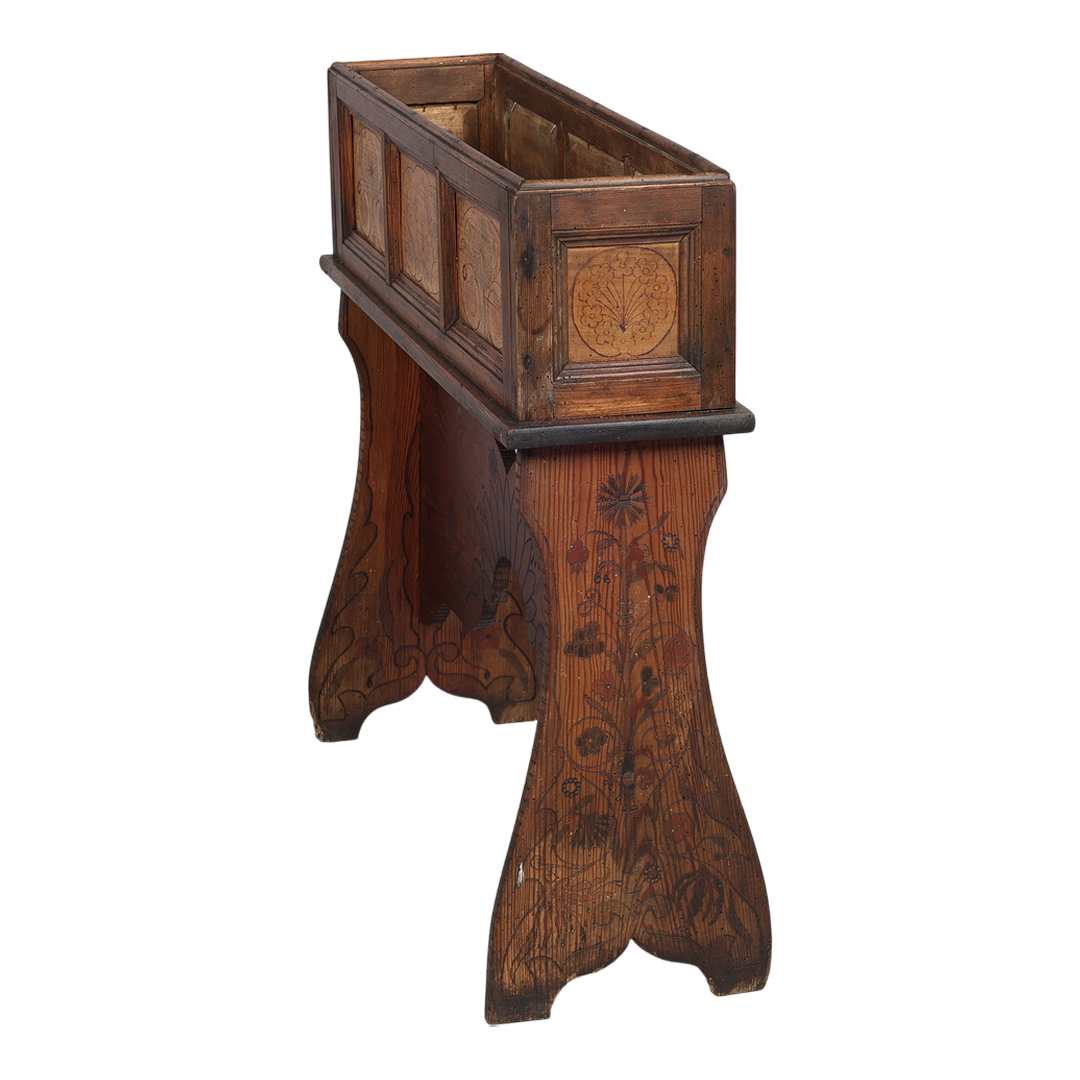 c1900 Danish : rural craftsman Art Nouveau flower stand