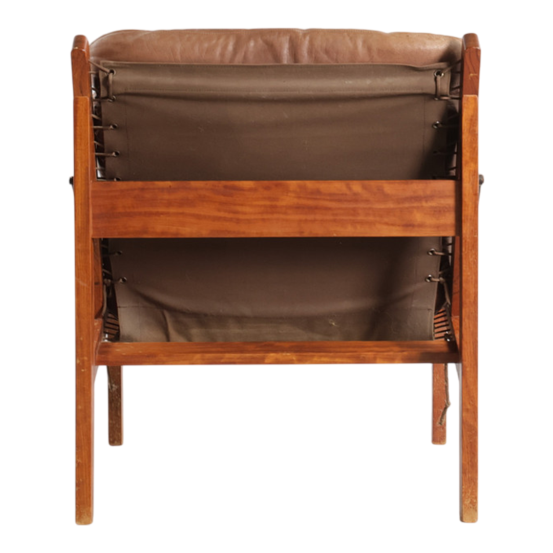 1970s Torbjørn Afdal : light leather & canvas sling 